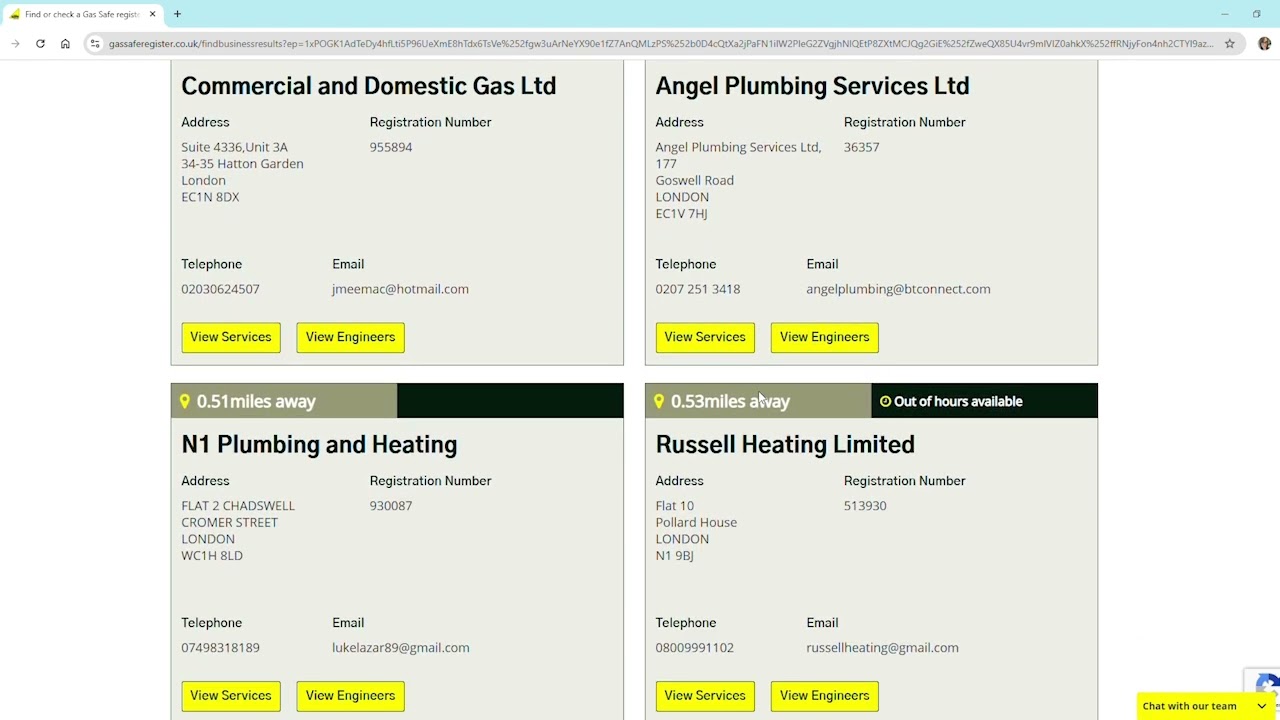 How to find a gas safe engineer