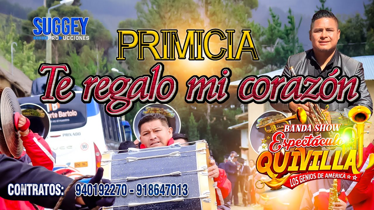 TEMA:  😊❤ ♥ TE REGALO MI CORAZÓN ♥❤😊         💛𝘽𝘼𝙉𝘿𝘼 𝙎𝙃𝙊𝙒💛 🎺𝙀𝙎𝙋𝙀𝘾𝙏𝘼𝘾𝙐𝙇𝙊 𝙌𝙐𝙄𝙑𝙄𝙇𝙇𝘼🎺