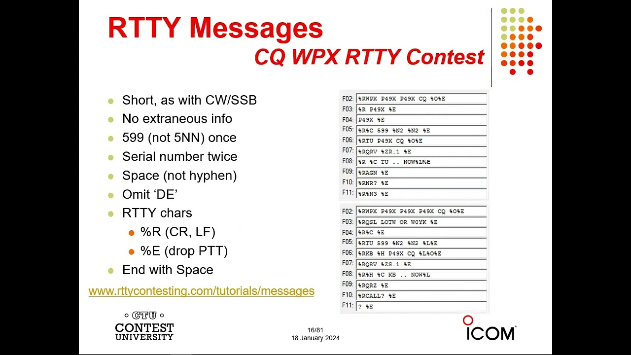 RTTY Setup and Operation - Ed Muns W0YK - January 18, 2024