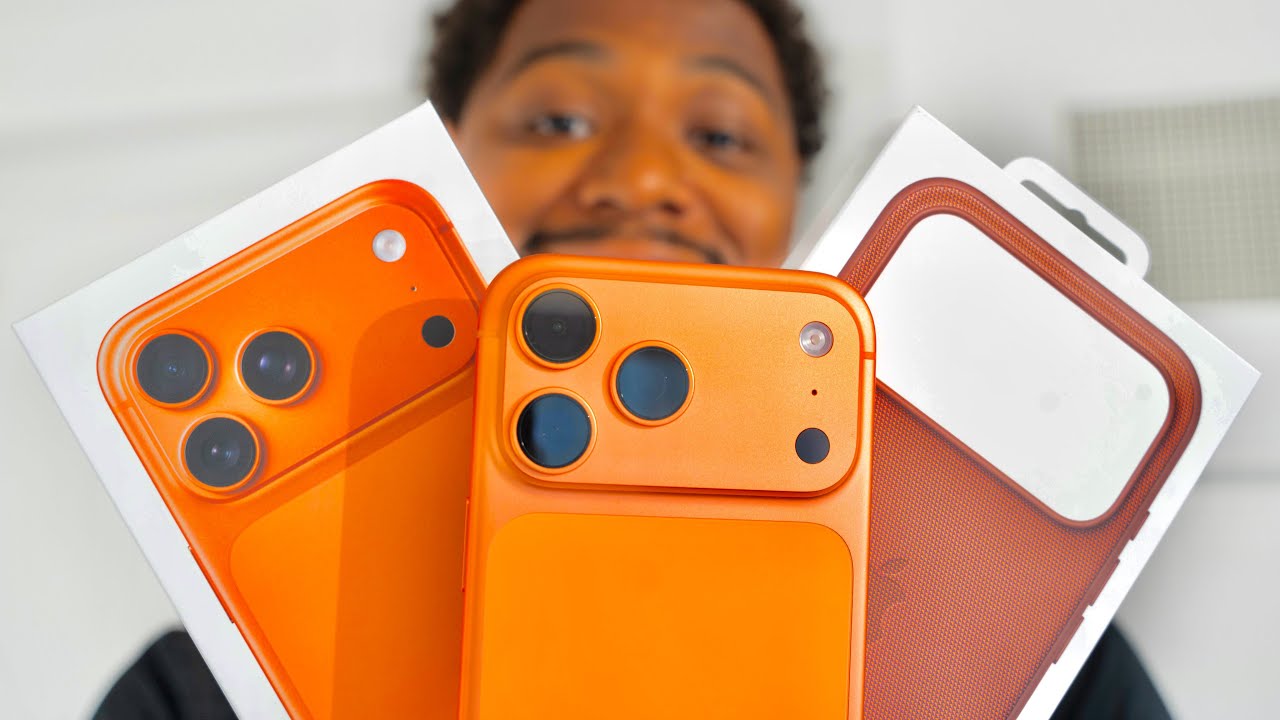 iPhone 17 Pro Max Cosmic Orange Unboxing w/ Accessories and Cases!  