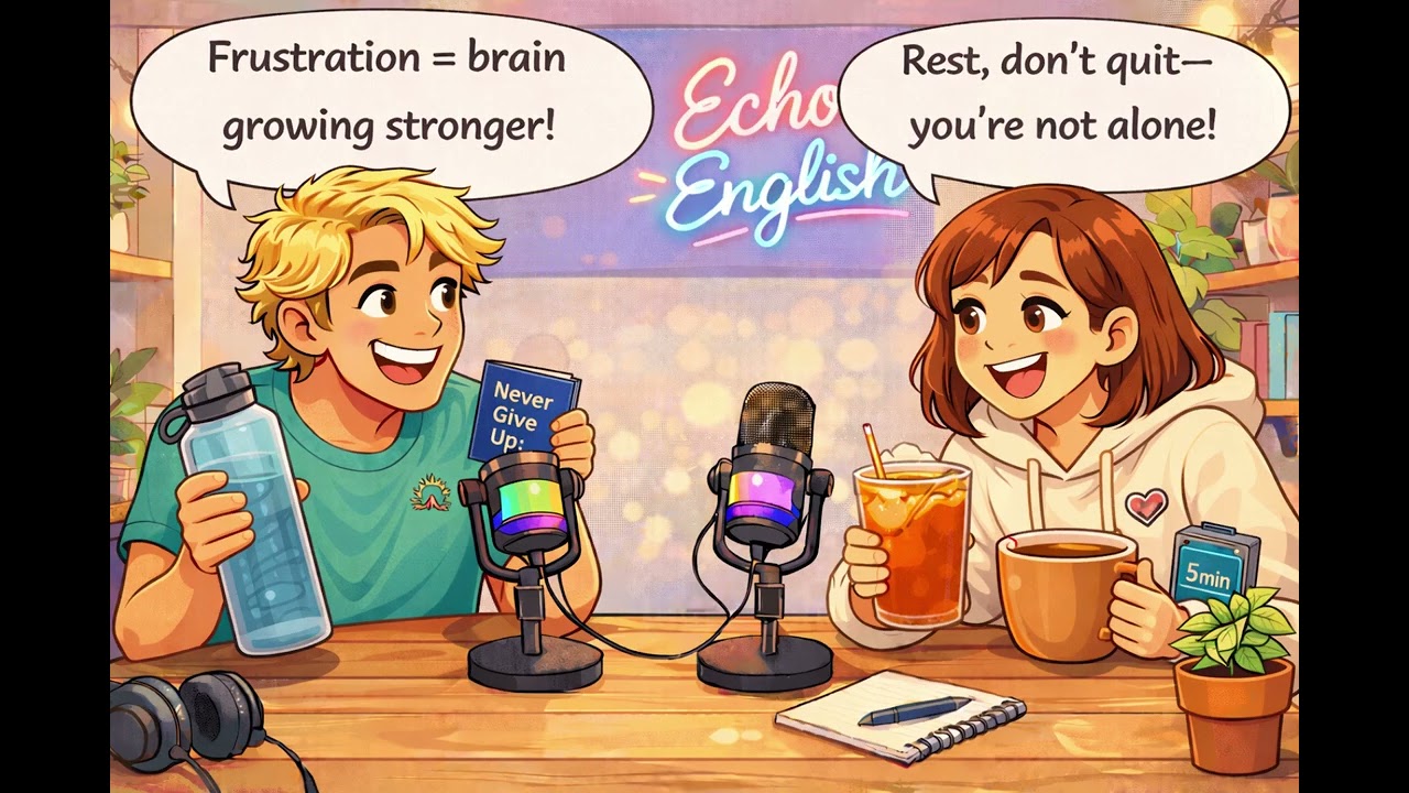 Don’t Give Up on English! | Echo English | Stay Strong Through Hard Days 🗣️💪#EchoEnglish