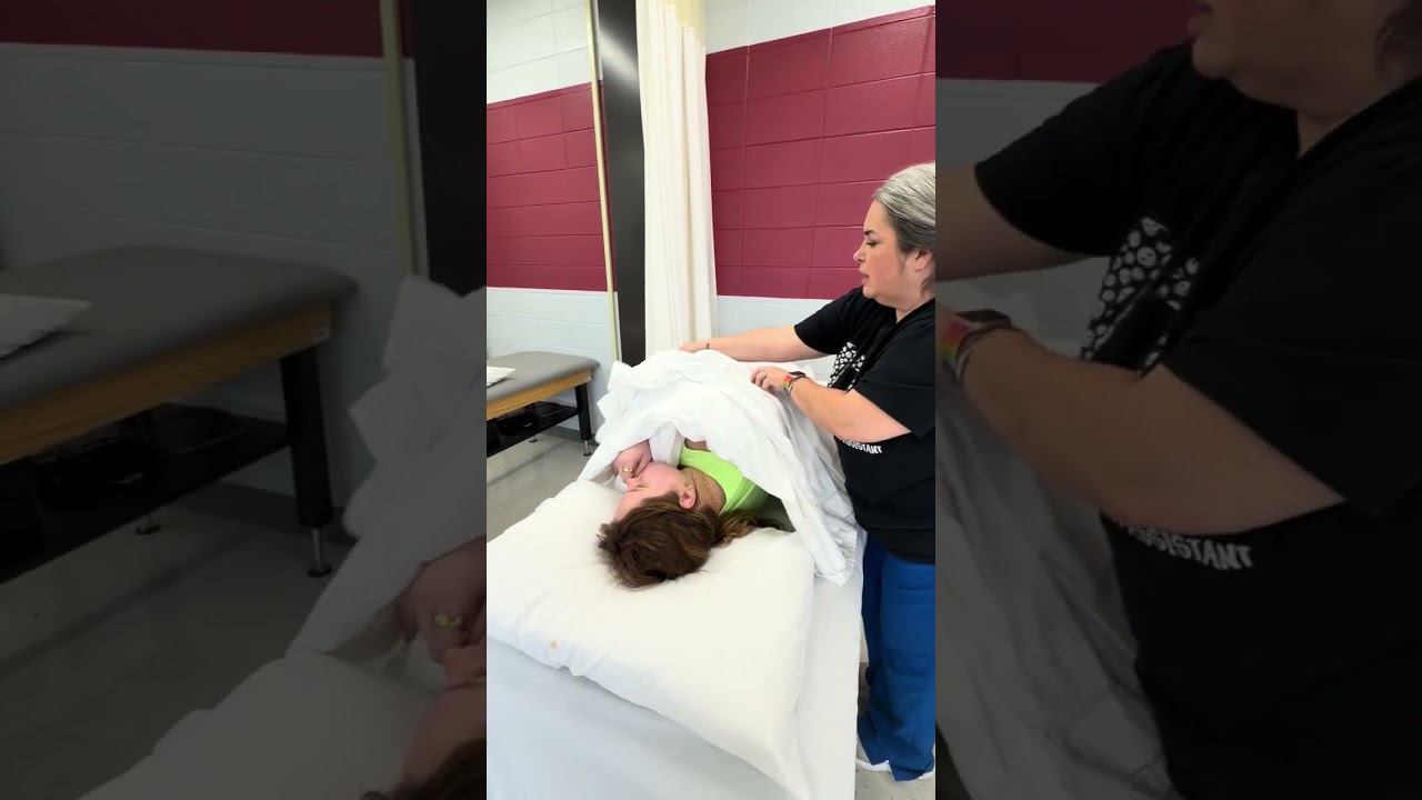 Draping for tx of back in sidelying 