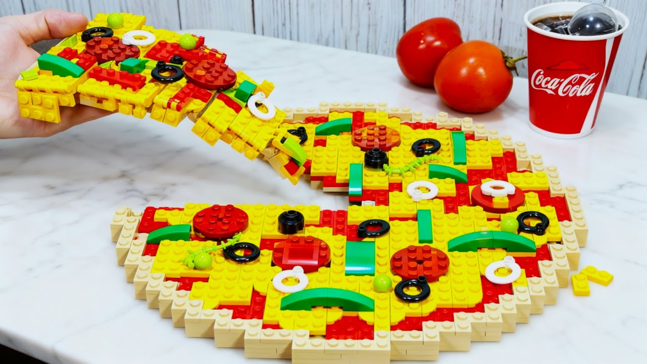 LEGO Cooking Pizza🍕Stop Motion Meets Real Life ASMR