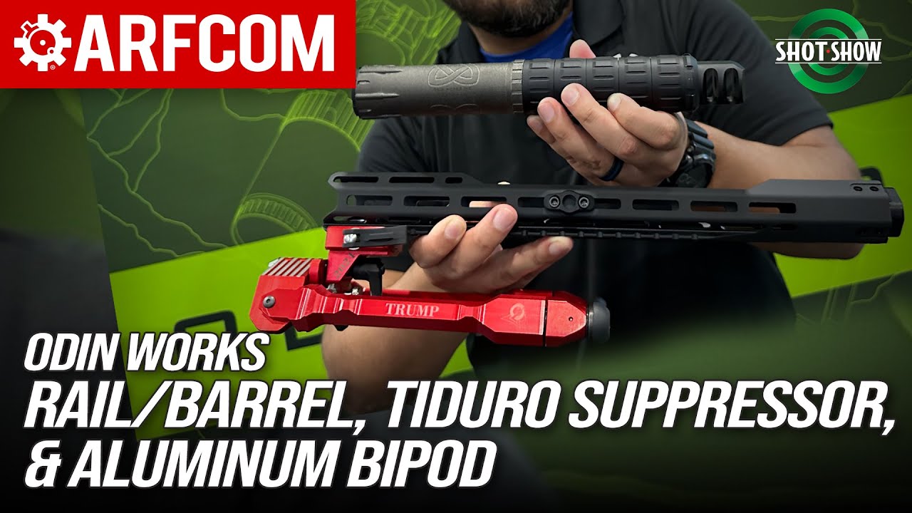Направляющая/ствол, глушитель Tiduro и алюминиевые сошки | Odin Works | Выставка Shot Show 2024
