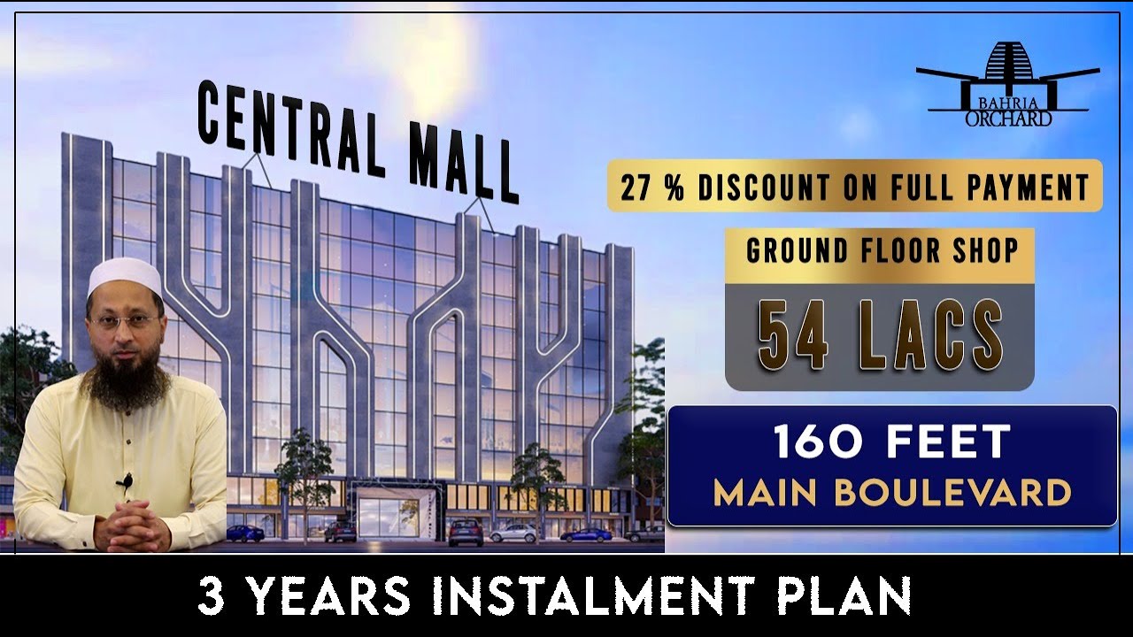 Commercial Shops & Luxury Apartments in the Heart of Bahria Orchard Phase-4 Block G-6 | Central Mall