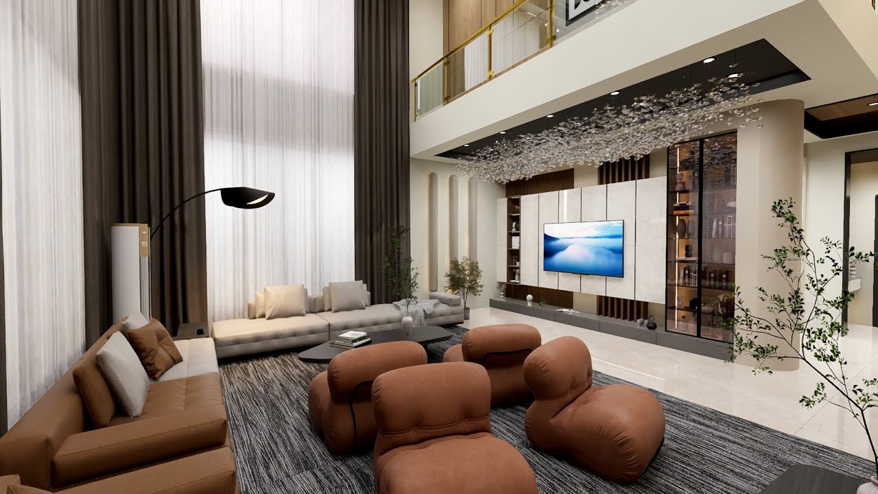 ARK-1825 | Modern 5BHK Duplex Interior Design | ARK Consultants