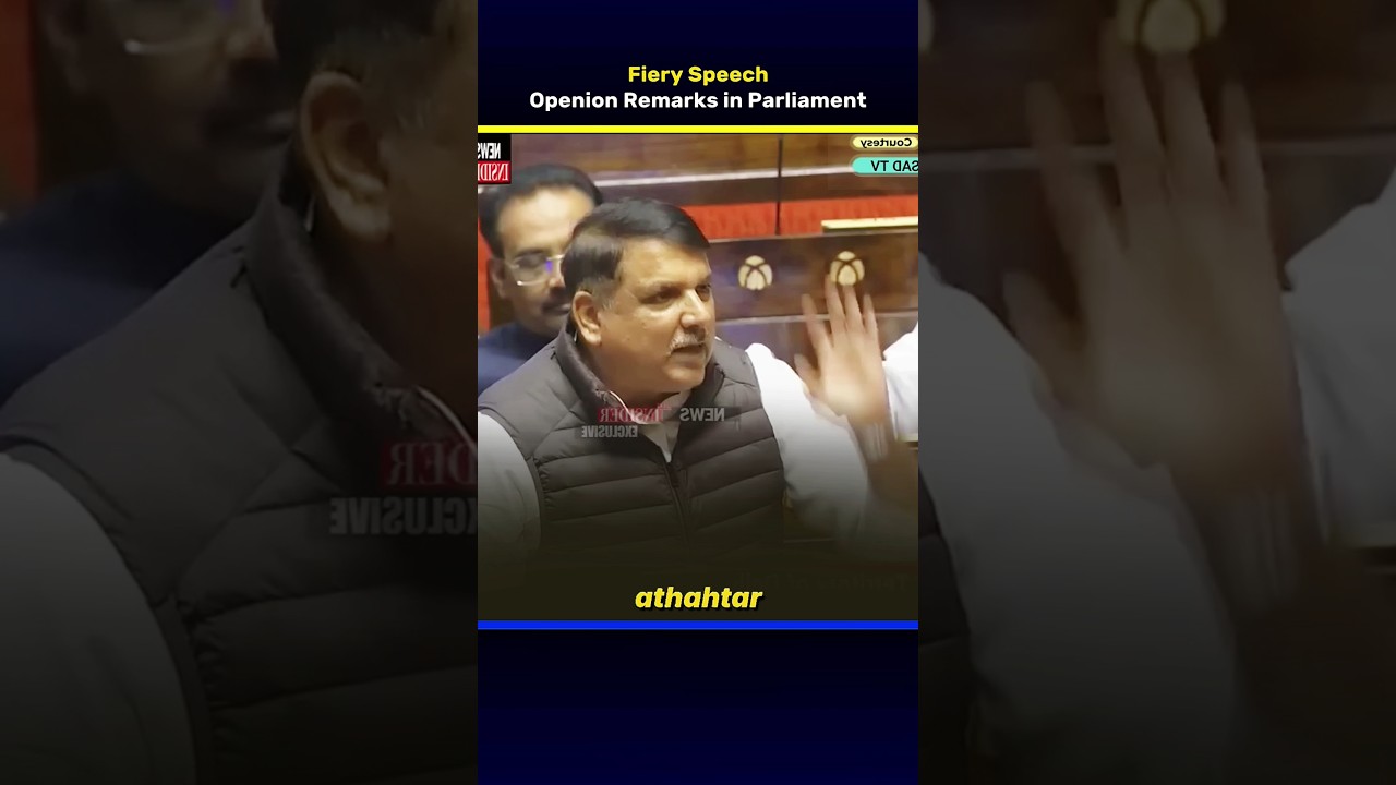 Sanjay Singh opening remarks in Parliament | Fiery Speech | Direct News