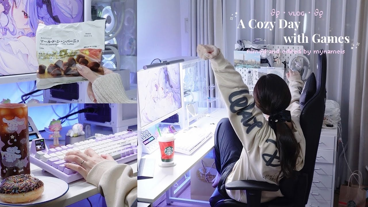 sub•vlog | チェンソーマン観てきた🎬💗ゲーム好きOLの休日vlog👾無印購入品も✧