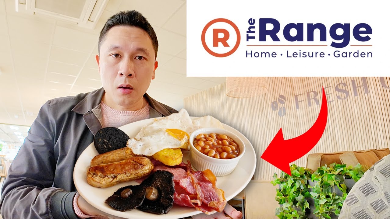 I try a FULL ENGLISH BREAKFAST at the Range - Better than Expected!