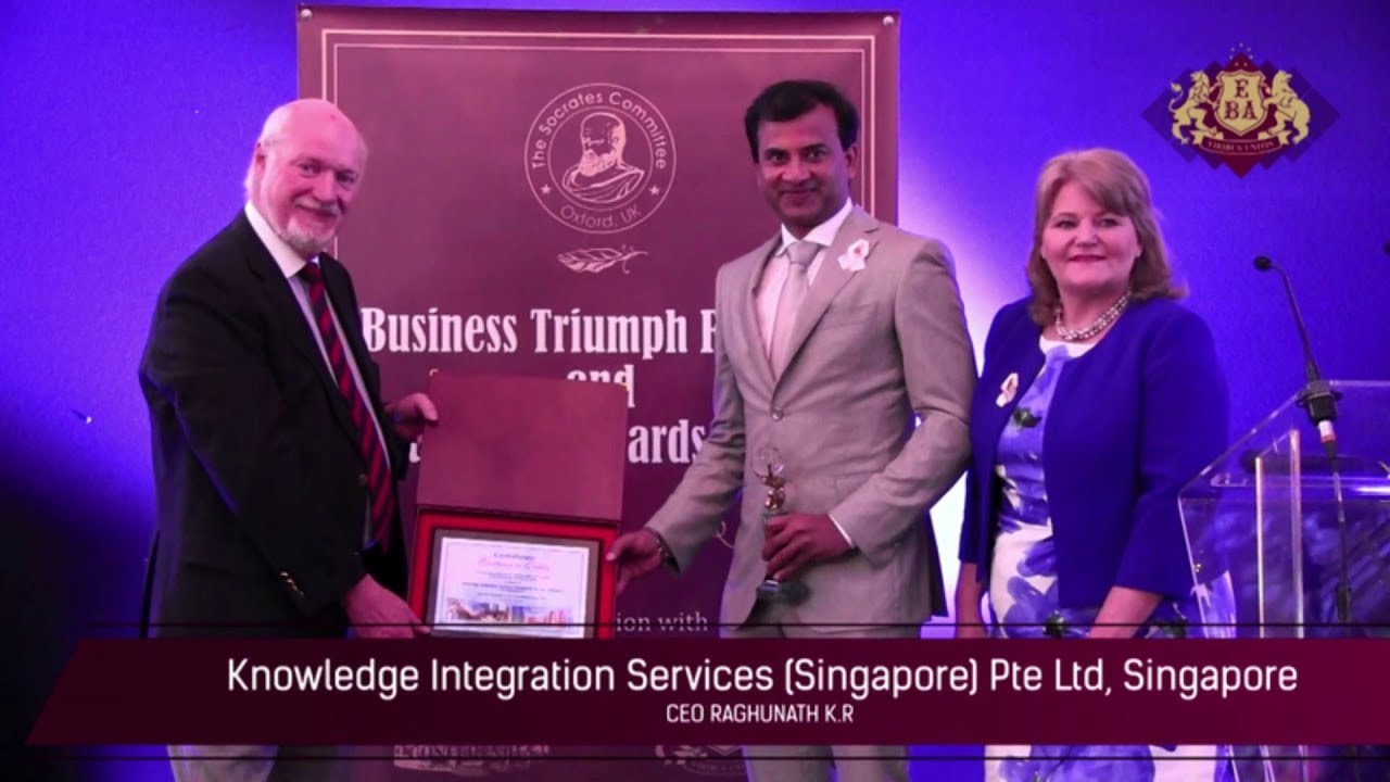 KR Raghunath - KIS Group, winner European Business Award