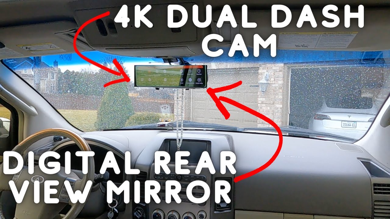 Digital Rear View Mirror and 4K Dash Cam - EUKI M11