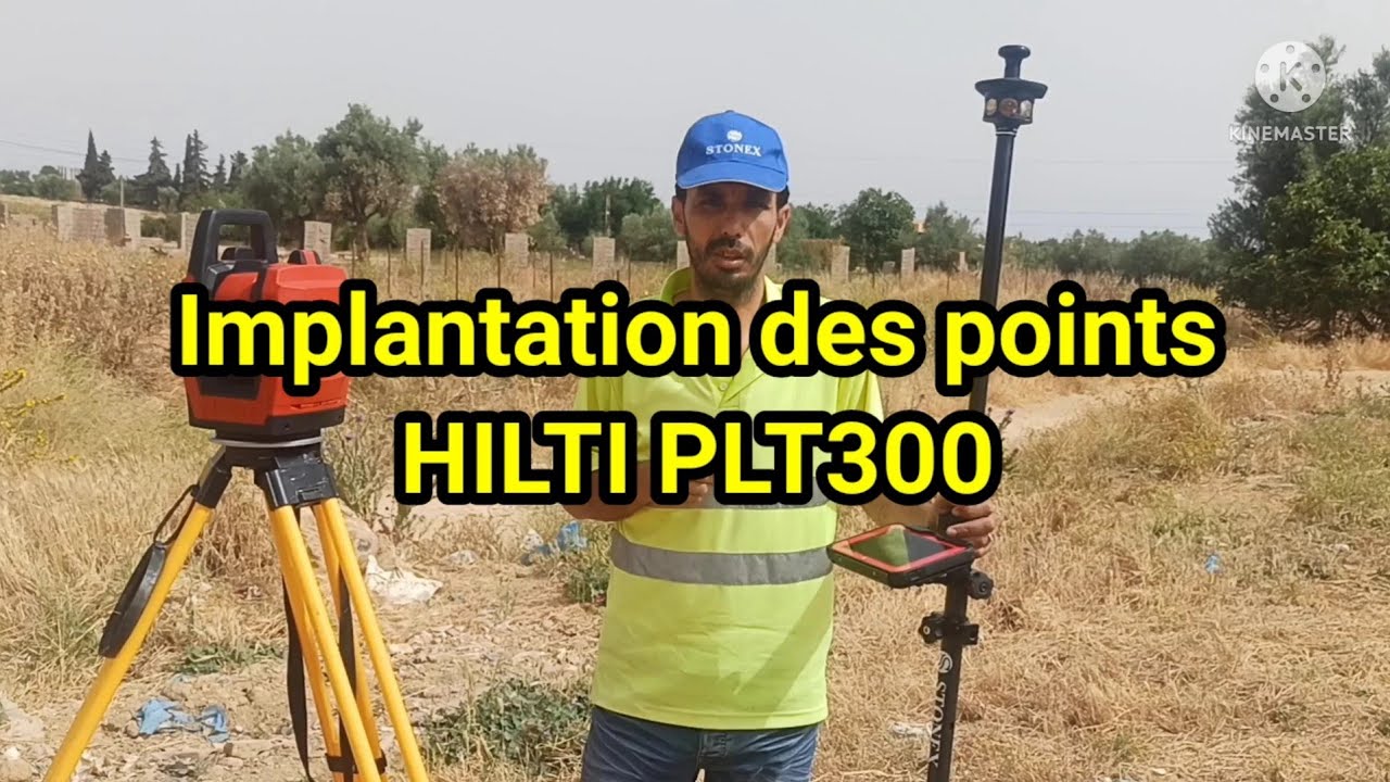 Implantation des points avec Station Total HILTI PLT300