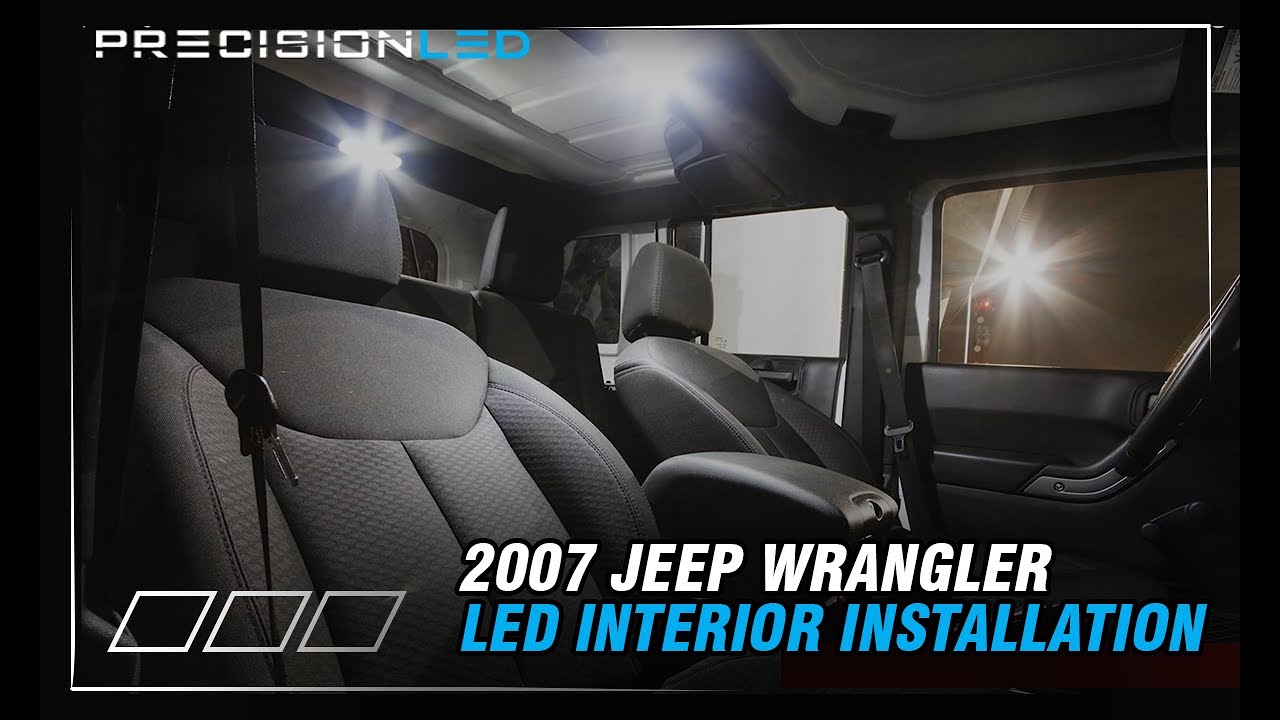 Jeep Wrangler LED Interior How To Install - 2007+ @PrecisionLED