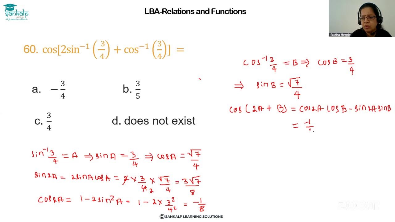Sankalp-Math-Inverse Trigonometric Functions-PU2-KCET-P6