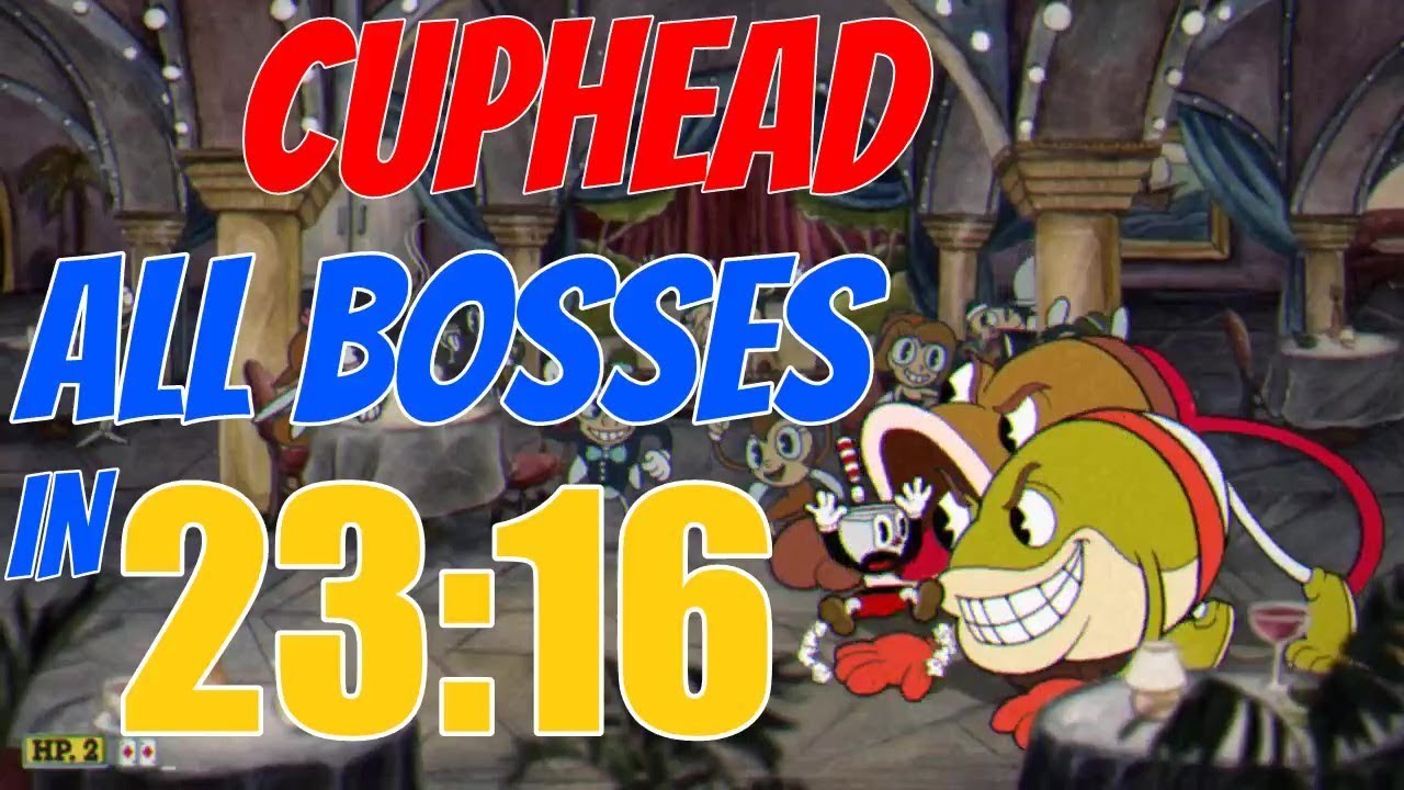 Cuphead All Bosses Speedrun in 23:16 (Legacy) [Former World Record]