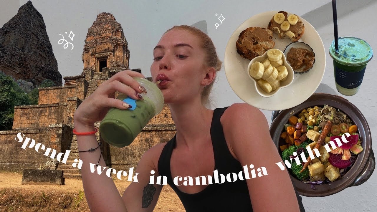 cambodia travel vlog: spend the week eating & exploring with me (siem reap, angkor wat, battambang)