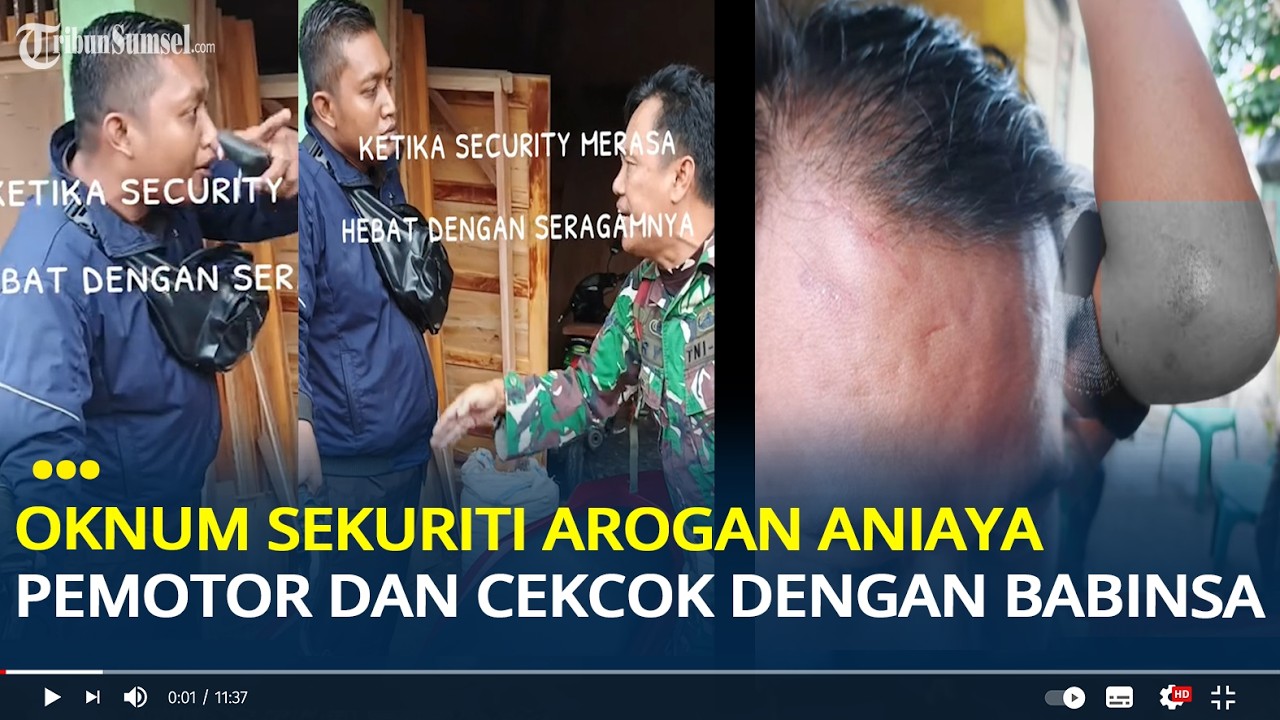 Viral Oknum Sekuriti Arogan Aniaya Pemotor di Jalan, Berakhir Adu Mulut dengan Babinsa TNI