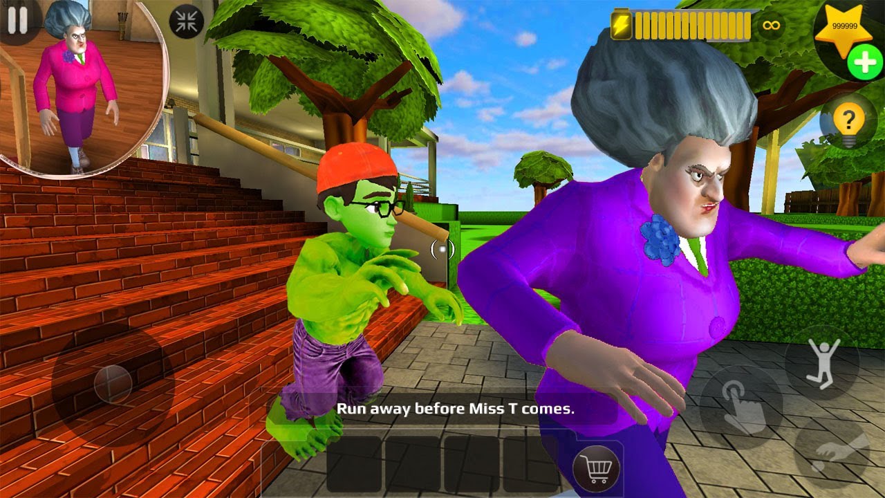 Scary Teacher 3D -miss t hulk enter in new update new levels