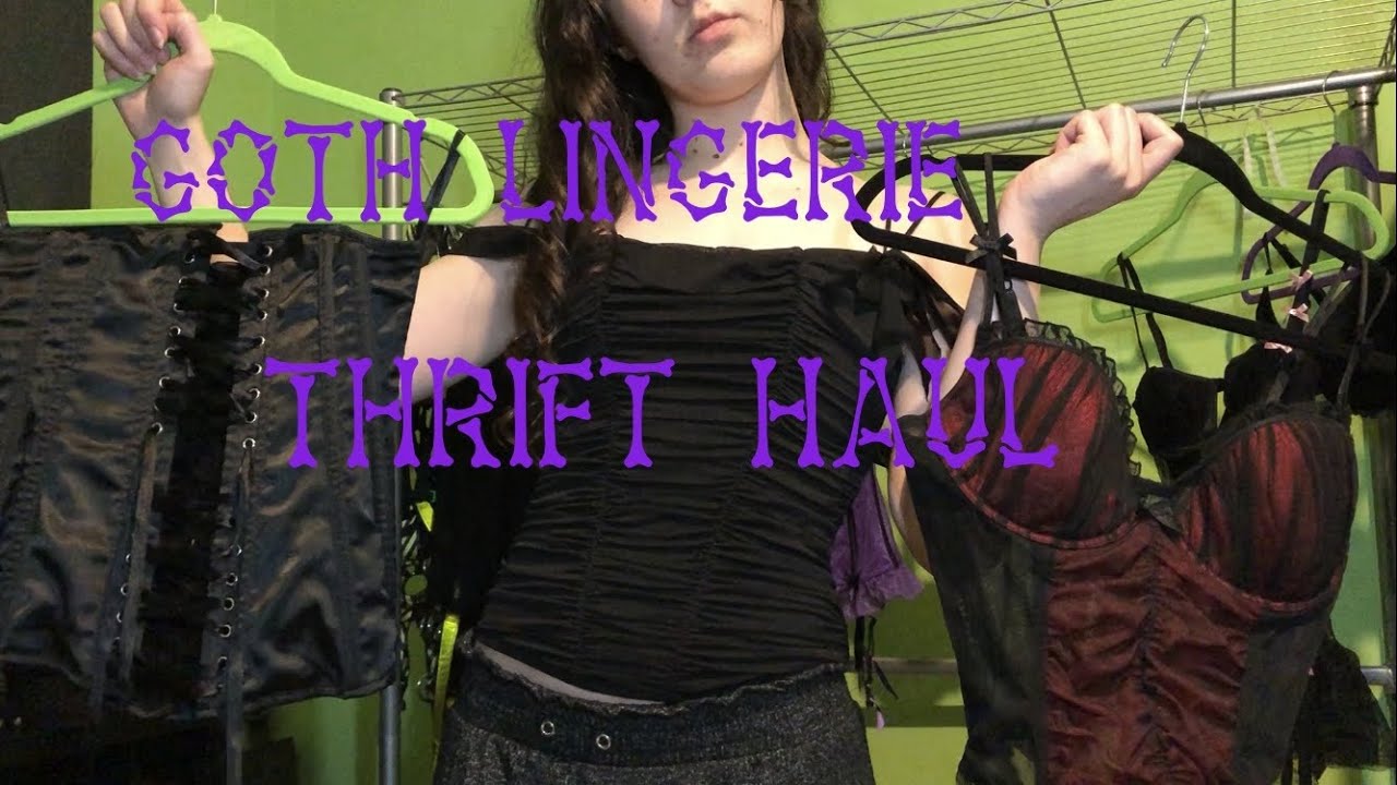 Goth Lingerie Thrift Haul + Try on | Heidi Hazardous