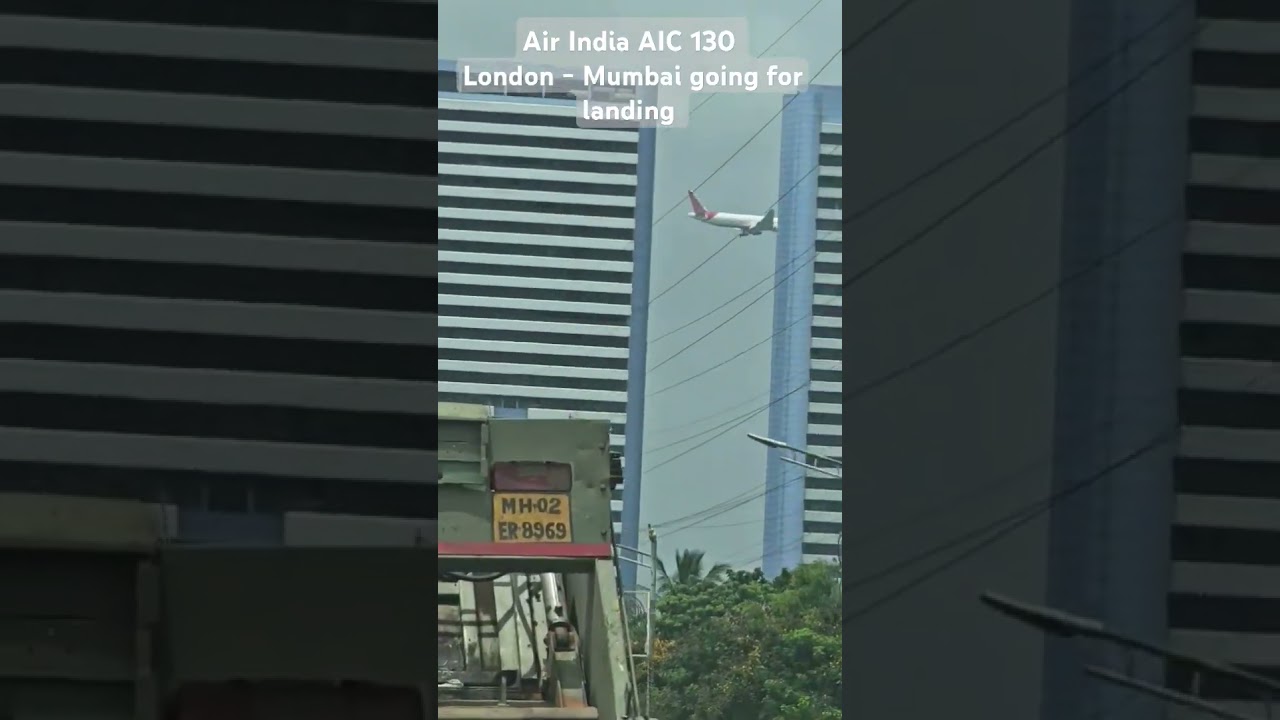 Captured this flight from Eastern express Highway Mumbai,Air india AIC 130, London - Mumbai.VT-AEO