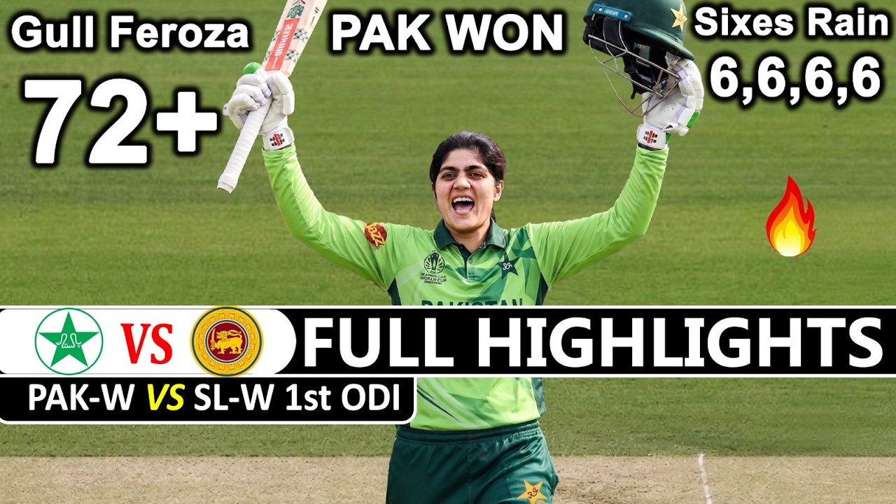 Pakistan W Vs Sri Lanka W 1st ODI Match Full Highlights 2026 | Pak Vs SL
