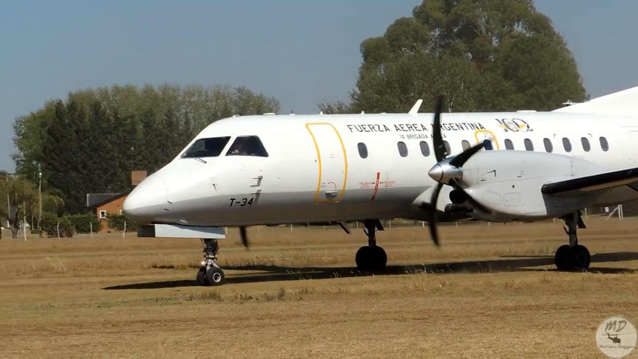 Saab 340 en la EAA Argentina: Aterrizaje, despegue y pasadas. D&iacute;a domingo