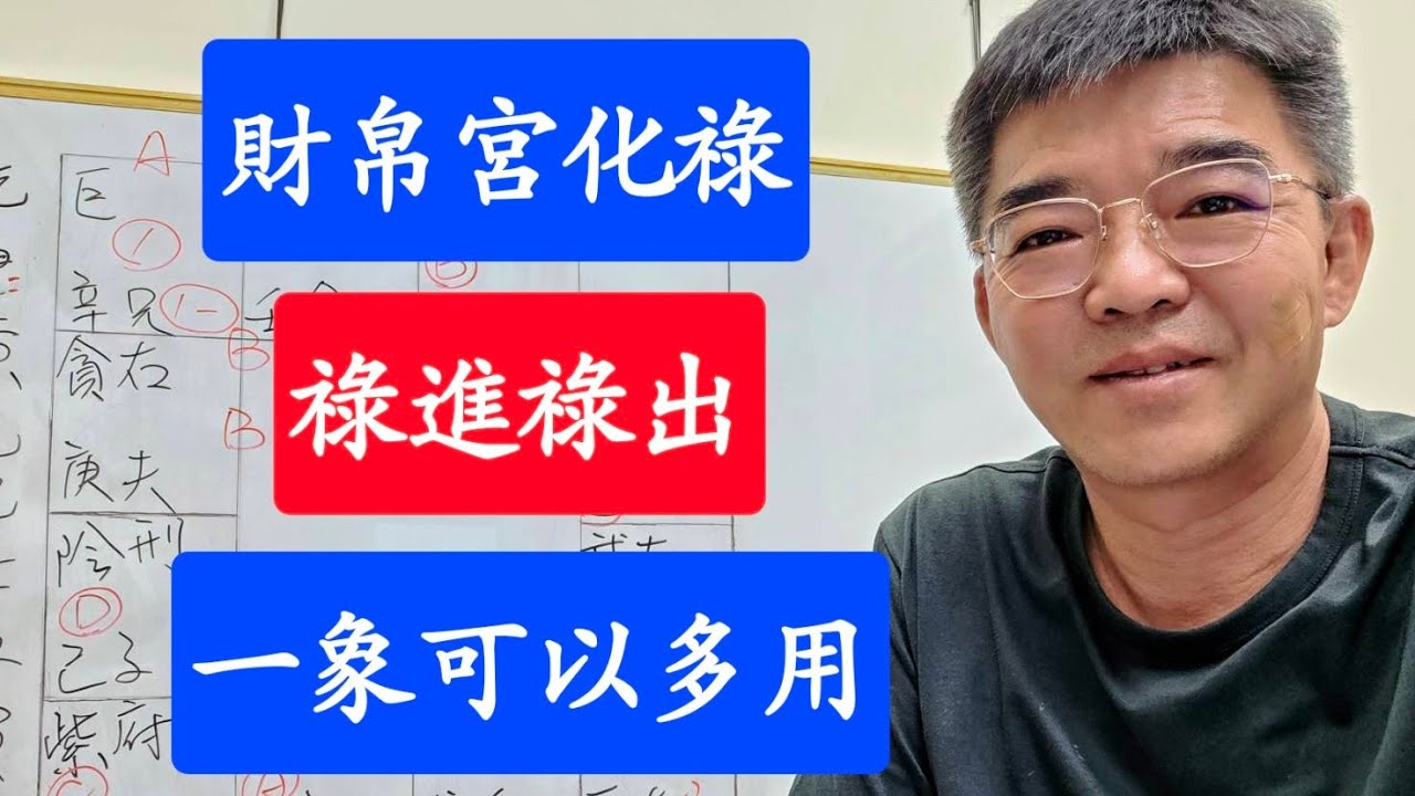 化祿在財帛宮-祿進祿出-財運何時可穩定-紫微斗數談人生