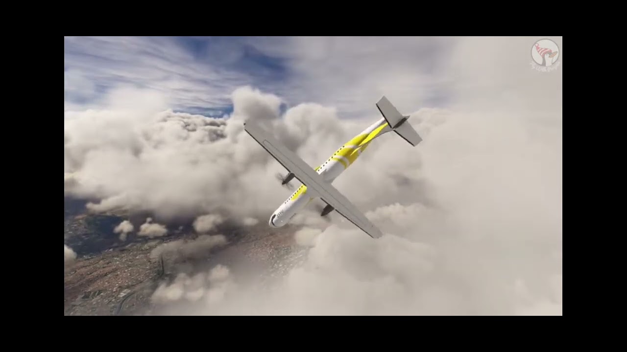 Voepass flight 2283 crash animation