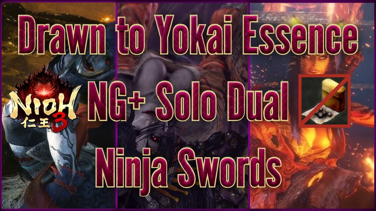 Nioh 3: Drawn to Yokai Incense | Shogun's Journey (NG+) | Solo Dual Ninja Swords | No Elixirs