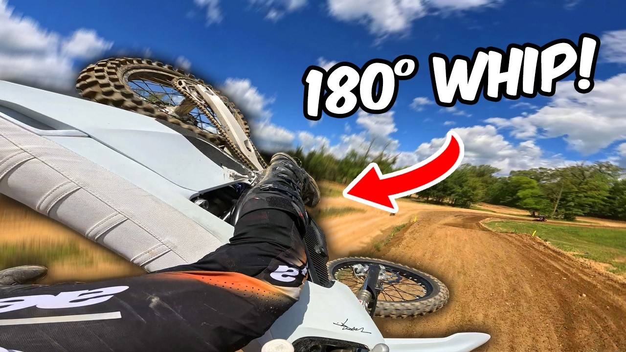 EXTREME Stark Varg Whips at Public Motocross Track!