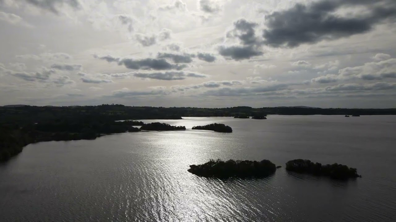 Drone footage of the lake view