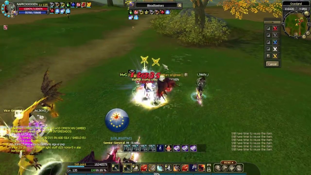 Silkroad Latino  PVP Warriors cleric NAPROXXXXXEN VS BloodSeekerz (TOTAL 3 -2)