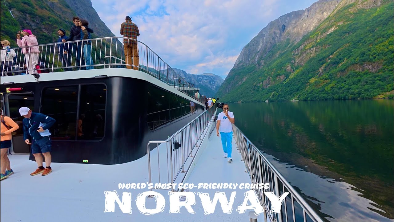 I Took The WORLD’S MOST ECO-FRIENDLY CRUISE 🚢 🇳🇴 4K Gudvangen to Flåm, Norway