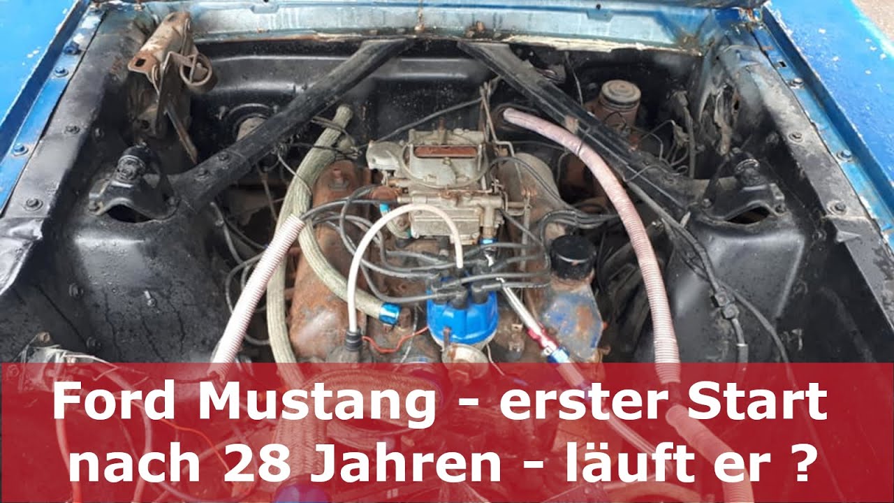 Erster Start nach 28 Jahren Standzeit - first start after 28 years abandoned  | Ford Mustang