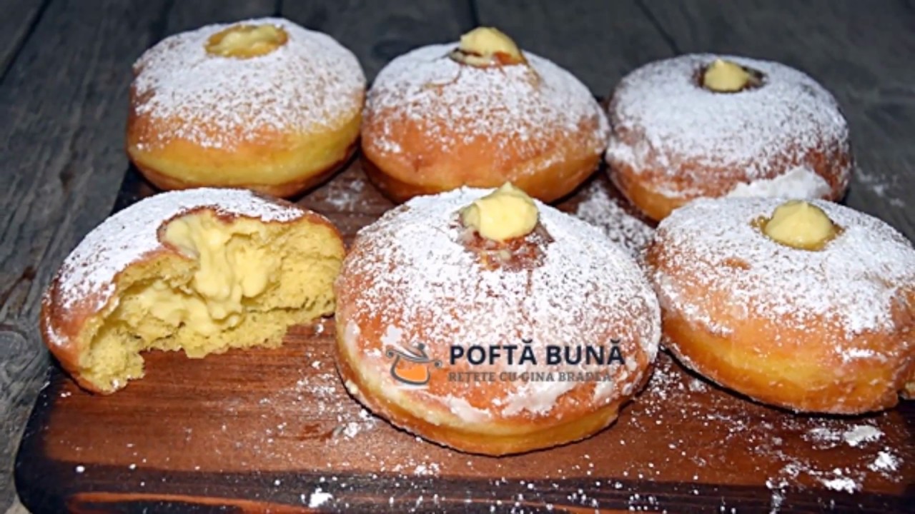 Gogosi pufoase, simple sau umplute cu gem sau crema