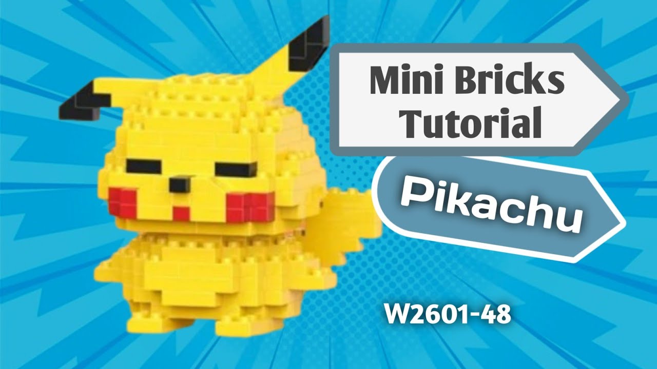 HOW TO BUILD PIKACHU LEGO BRICKS | TUTORIAL MEMASANG BRICKS PIKACHU W2601-48