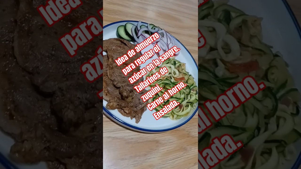 Idea de almuerzo para regular el azúcar en la sangre. 