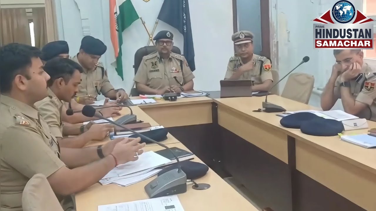 Review meeting in Jaipur, Police Commissioner...