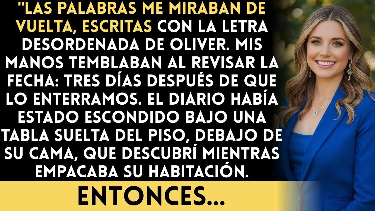 Encontré el diario de mi hijo debajo de su cama…la última entrada fue escrita después de su fune