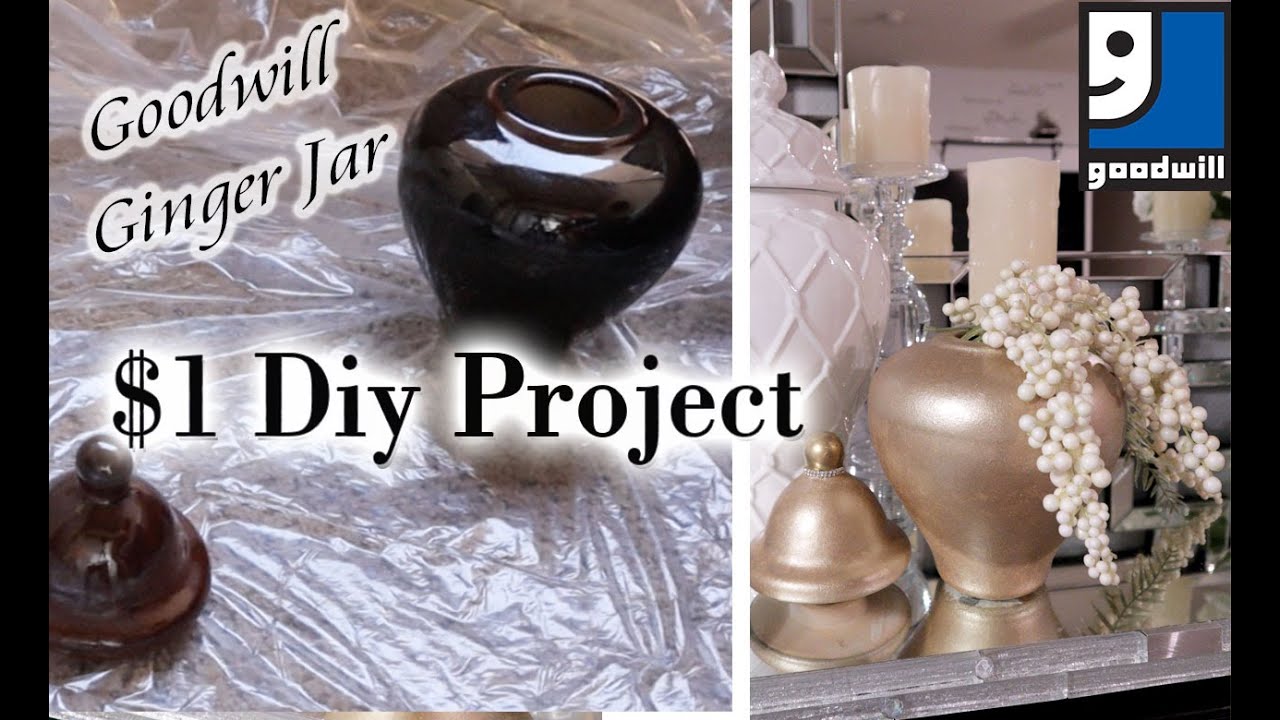 $1 DIY PROJECT: Painting A Ginger Jar With A Household Sponge | MOOREGIRL