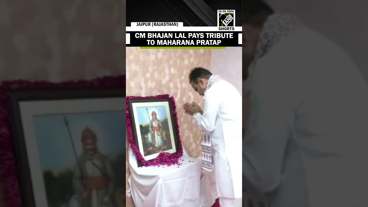CM Bhajan Lal Sharma pays floral tribute to Maharana Pratap on Veer Shiromani Jayanti occasion