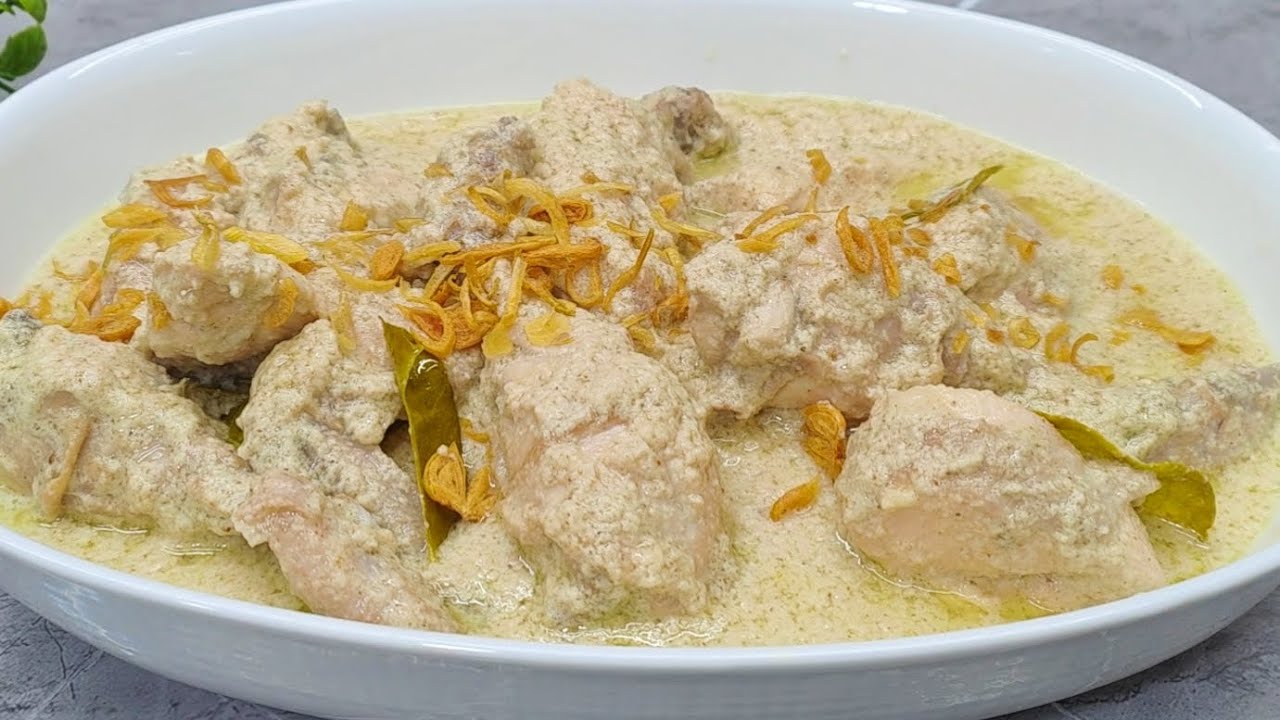 RESEP OPOR AYAM PUTIH KUAH KENTAL