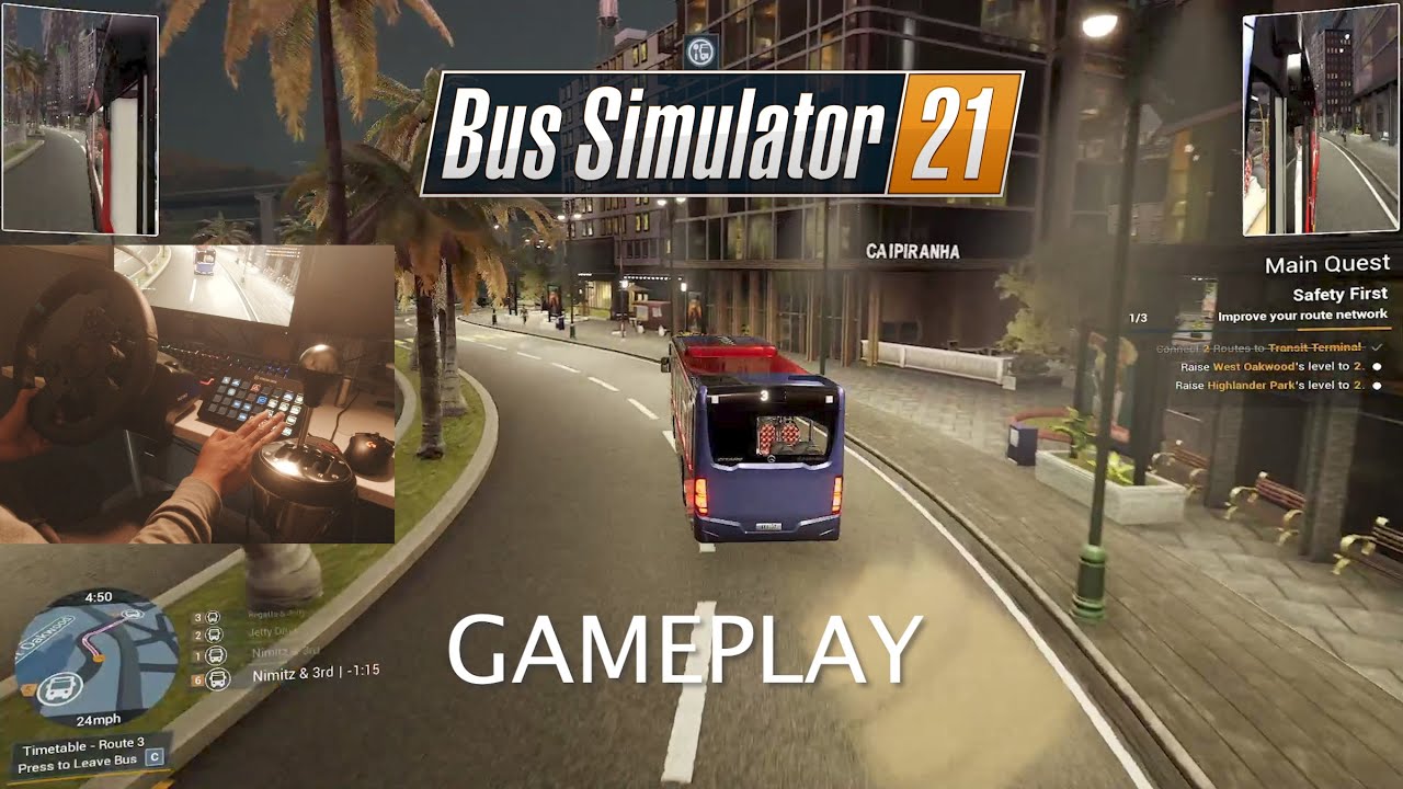 Bus Simulator 21 - Safety First - Raising West Oakwood to Level 2 PC GAMEPLAY