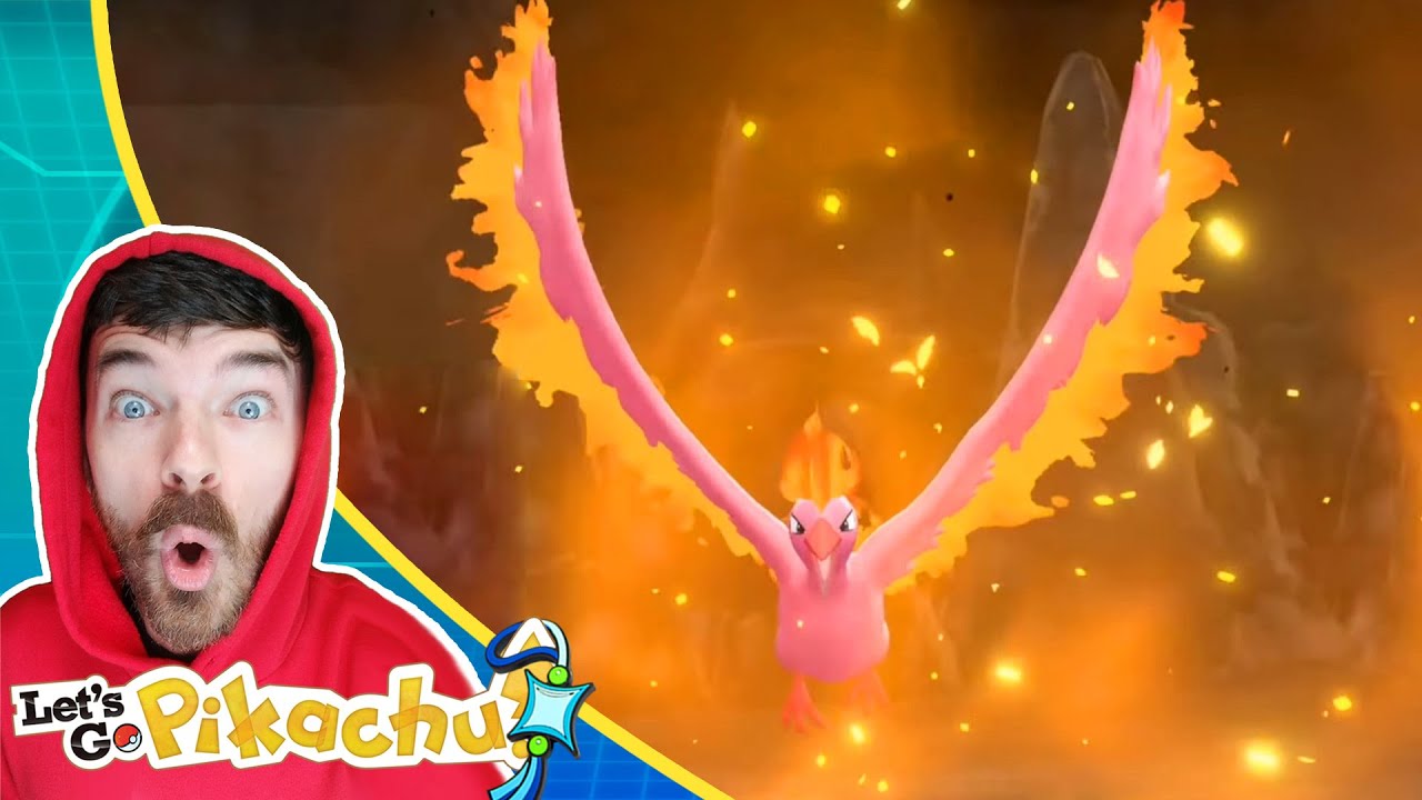 Shiny Moltres Appears After Over 3,000 Resets | Pokemon Let's Go Pikachu Extreme Shiny Living Dex