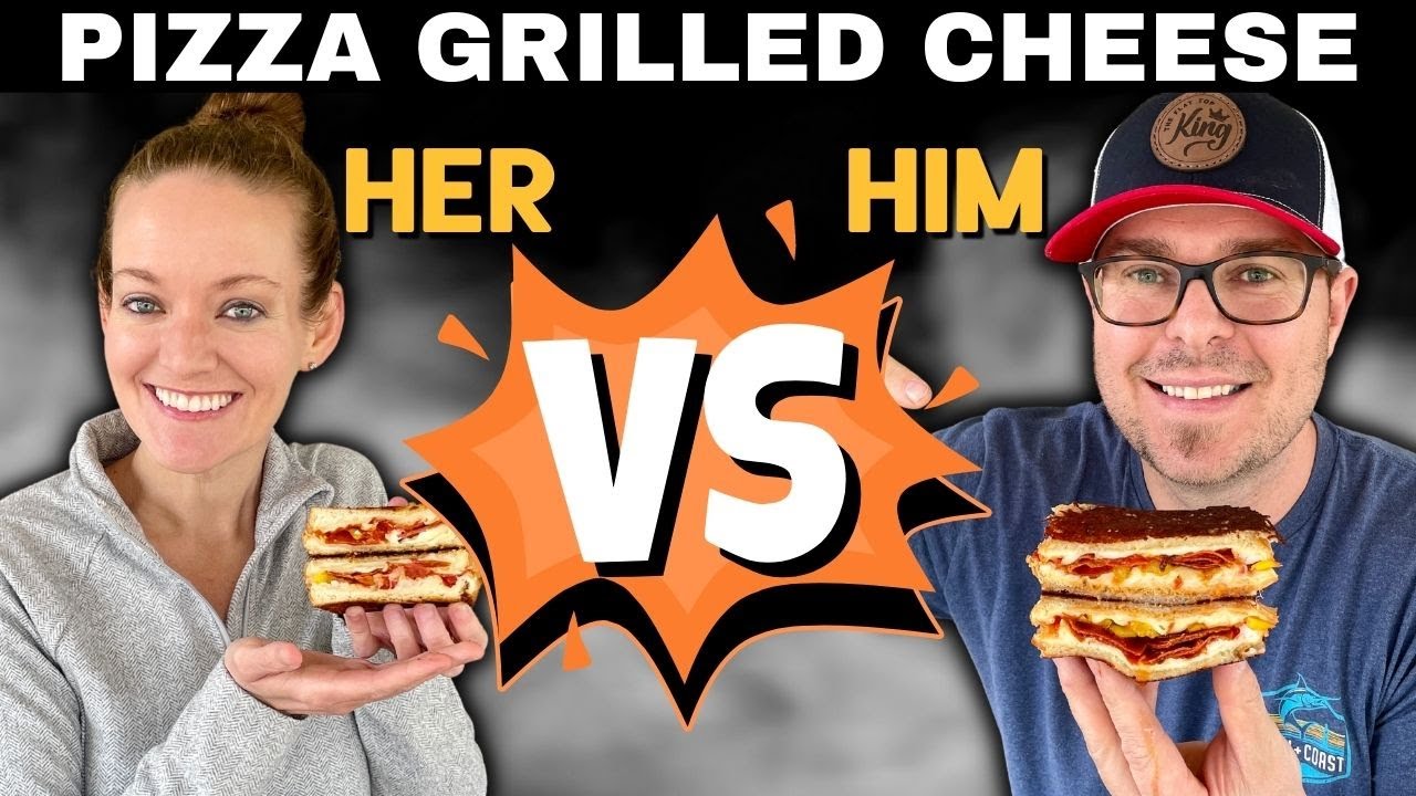 Pizza Grilled Cheese on the Griddle - Who Made it Better?