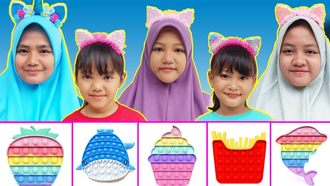 CHALLENGE TEBAK BENTUK POP IT PART 2 | CHIKAKU FAMILY