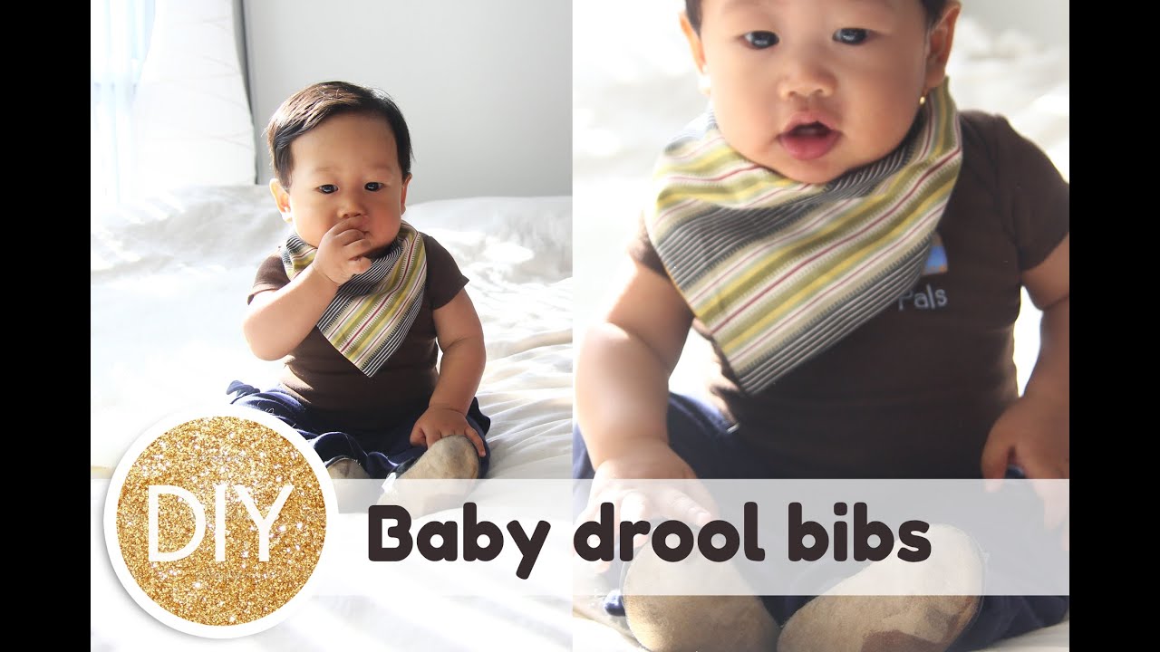 How to make baby drool bibs (bandanas)