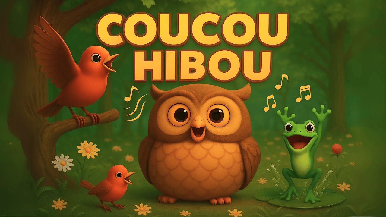 Coucou Hibou (Dans la Forêt Lointaine)🦉🐦 | Chanson pour Enfants 🎶 | Comptine Célèbre en Français