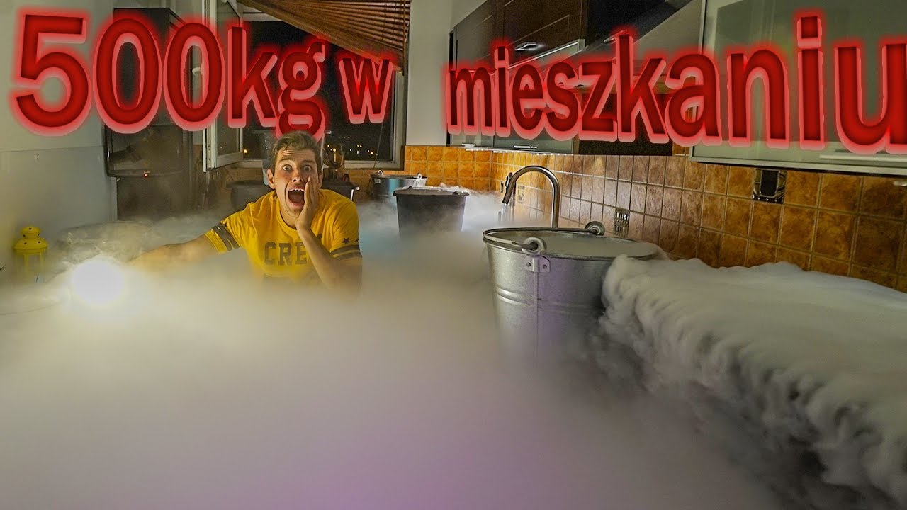 WYPEŁNIŁEM MIESZKANIE SUCHYM LODEM! *eksperyment*