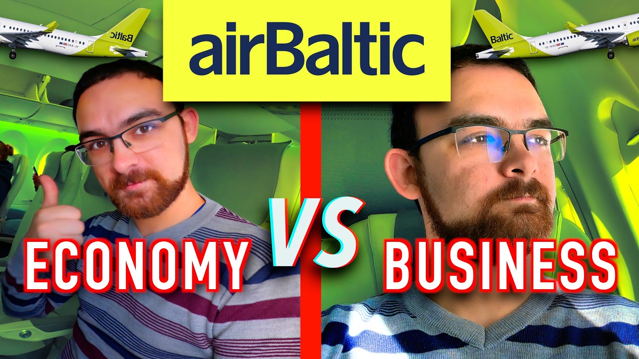 AirBaltic Business VS Economy Class - Aberdeen to Riga
